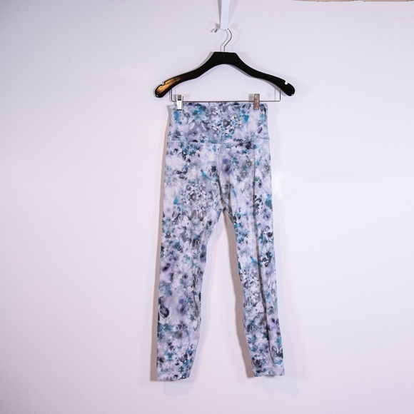 Lululemon Align Pant 28" Kaleidofloral Multi Blue Gray Print Patten Leggings 6 - Picture 1 of 3
